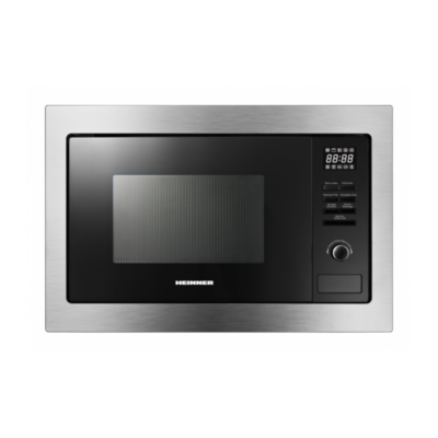 Cuptor cu microunde incorporabil Heinner HMW-MDBI25GDIX, 25 litri, inox/negru
