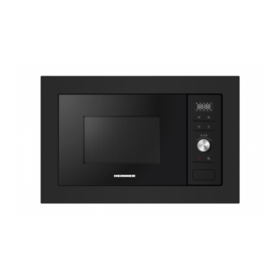 Cuptor cu microunde incorporabil Heinner HMW-MDBI28GDBK, 28 litri, sticlă neagră