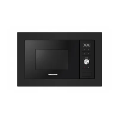 Cuptor cu microunde incorporabil Heinner HMW-MDBI28GDBK, 28 litri, sticlă neagră