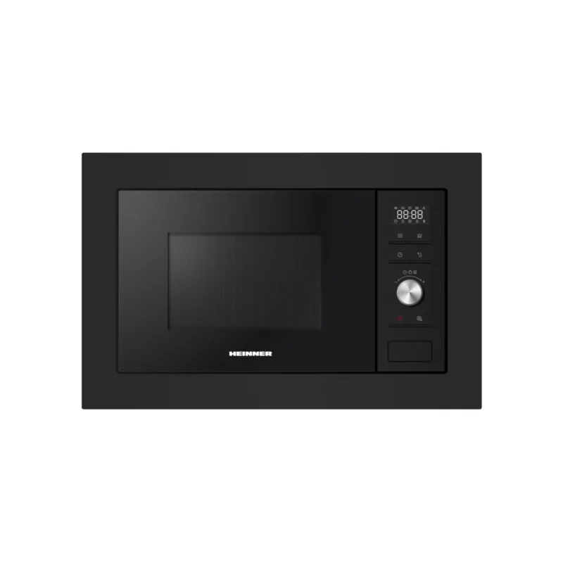 Cuptor cu microunde incorporabil Heinner HMW-MDBI28GDBK, 28 litri, sticlă neagră