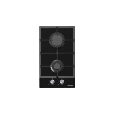Plită pe gaz Heinner HBH-M302FGBK 2 arzătoare sticlă neagră