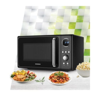 Cuptor cu microunde Heinner HMW-MD20DRBK amplasat pe blat de bucătărie