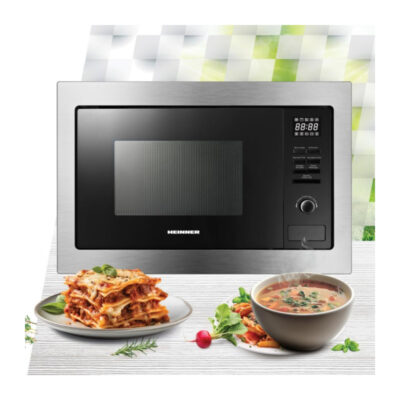 Cuptor microunde Heinner HMW-MDBI25GDIX cu grill și afișaj digital