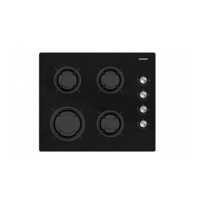 Plită pe gaz Heinner HBH-M402IEGBK cu 4 arzătoare, sticlă neagră