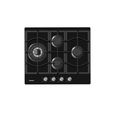 Plită pe gaz Heinner HBH-M452IWFGBK 4 arzătoare sticlă neagră
