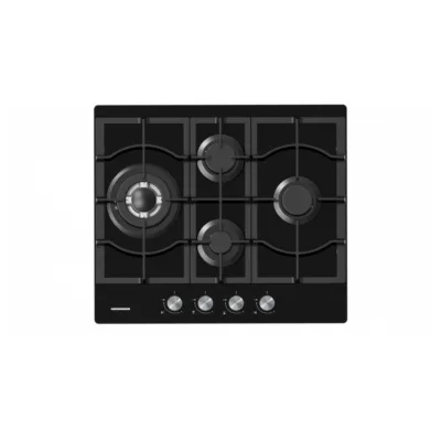 Plită pe gaz Heinner HBH-M452IWFGBK 4 arzătoare sticlă neagră