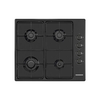 Plită pe gaz Heinner HBH-V4IEBK cu 4 arzătoare, negru