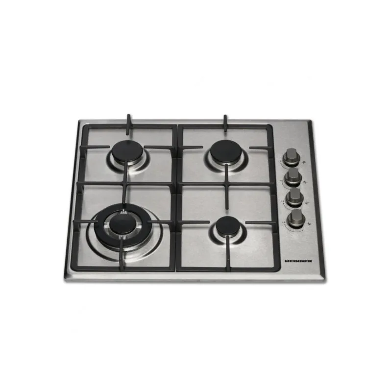 Plită încorporabilă Heinner HBH-V4IWFSCIX, gaz, 4 arzătoare, WOK, inox - imagine 2