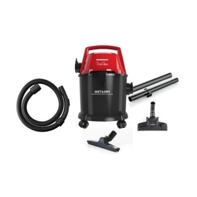 Aspirator umed uscat Heinner HVC-MWD1400P-BK ,cu sac textil 3L si recipient 15L