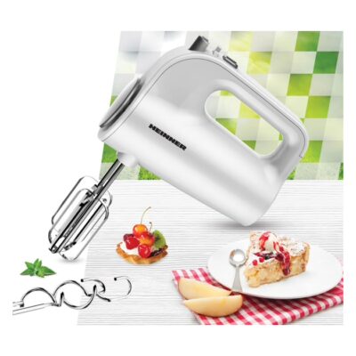 Mixer de mână Heineer HM-300WH, 300 W, 5 viteze