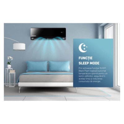 Aer condiționat Heinner HAC-BP18WIFI-BK design negru oglindă