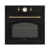 Cuptor incorporabil Fram FBO-V659GCA-RBK 65L design rustic negru cu 9 functii