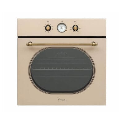 Cuptor incorporabil Fram FBO-V659GCA-RGBG 65L, 9 functii, ventilatie, grill, design rustic sticla crem