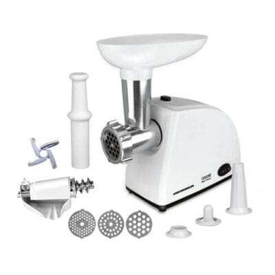 Masina de tocat Heinner MG-W1200R cu functie reverse si cutit din inox pentru utilizare zilnica