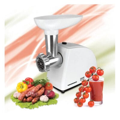 Masina de tocat Heinner MG-W1200R ideala pentru preparare carne tocata si sosuri din rosii