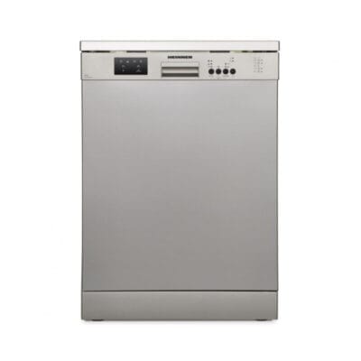Masina de spalat vase Heinner HDW-FS6006DSE++ 12 seturi 60 cm Silver cu display LED si 6 programe
