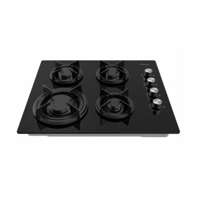 Plita Fram 60 cm din sticla neagra cu gratar fonta si aprindere electrica