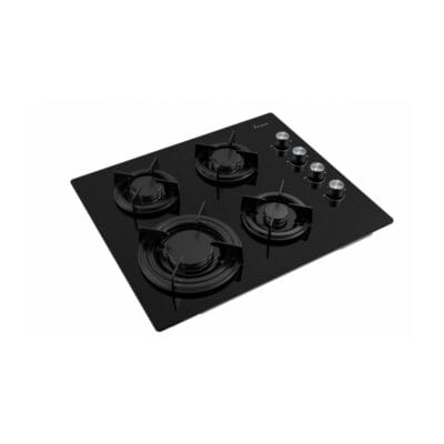 Plita Fram 60 cm din sticla neagra cu gratar fonta si aprindere electrica