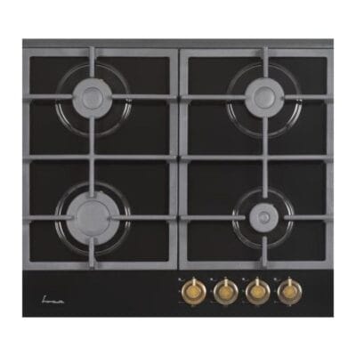Plita incorporabila Fram FBH-S4IWF-GRBK gaz cu 4 arzatoare sticla neagra