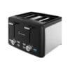 Prajitor de paine Fram FTP-1574SSBK 4 felii 1600W negru