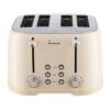 Prajitor de paine Fram FTP-800CR 4 felii 1600W crem
