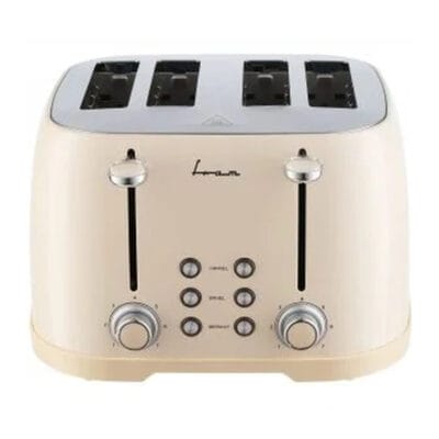 Prajitor de paine Fram FTP-800CR 4 felii 1600W crem