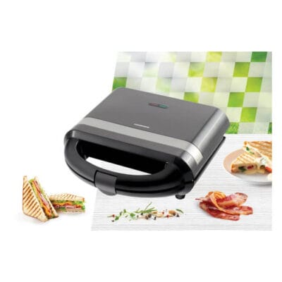 Sandwich maker Heinner SM-H700BK, 700W, plăci grill