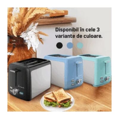 Prajitor paine Fram FTP-8007SSBK cu 7 niveluri de rumenire