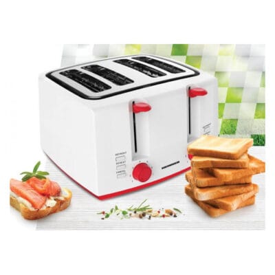 Toaster Heinner HTP-1300WHR 4 sloturi cu funcții decongelare reîncălzire și anulare