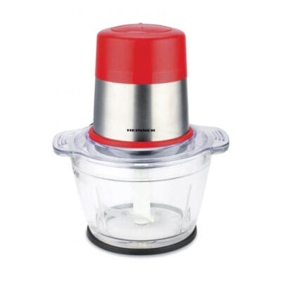 Tocator Heinner HMC-D300RD 300W cu bol din sticla 1L si lame din inox pentru tocare rapida
