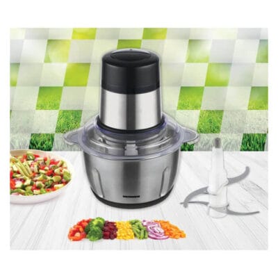 Tocator de legume Heinner HMC-D300SS cu sistem de siguranta si utilizare usoara