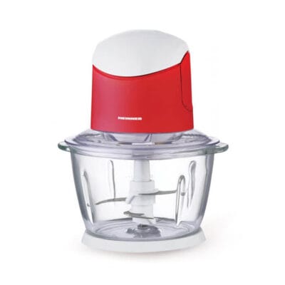 Tocator Heinner HMC-K500WHR 500W cu bol sticla 1L si lame din inox pentru tocare eficienta