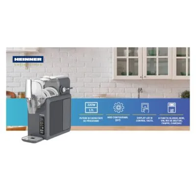 Aparat de facut granita Heinner FreezeFun HSLM-DW26DGREY 6 in 1 gri