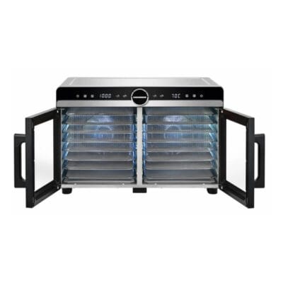 Deshidrator alimente Heinner HFD-KDDB1400BKSS, capacitate mare pentru utilizare intensiva