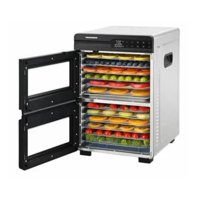 Deshidrator Heinner HFD-KDDB1200BKSS pentru fructe legume si carne