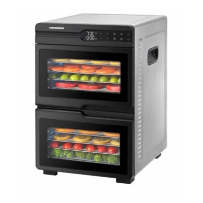 Deshidrator alimente Heinner HFD-KDDB1200BKSS capacitate mare inox
