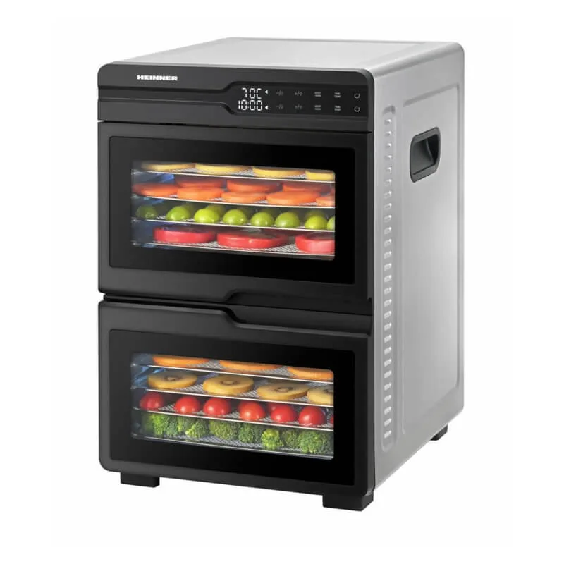 Deshidrator alimente Heinner HFD-KDDB1200BKSS capacitate mare inox