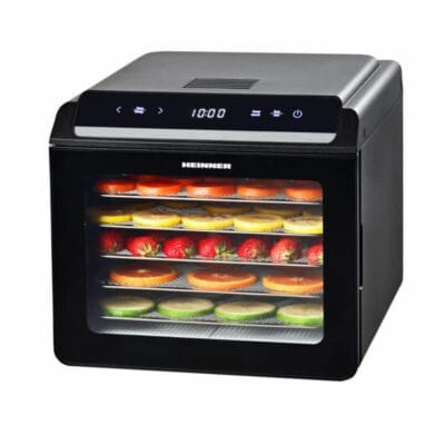 Deshidrator fructe si legume Heinner HFD-KD600BK NatureDry 6 tavi inox
