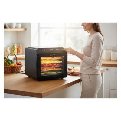 Deshidrator Heinner HFD-KD600BK design compact negru