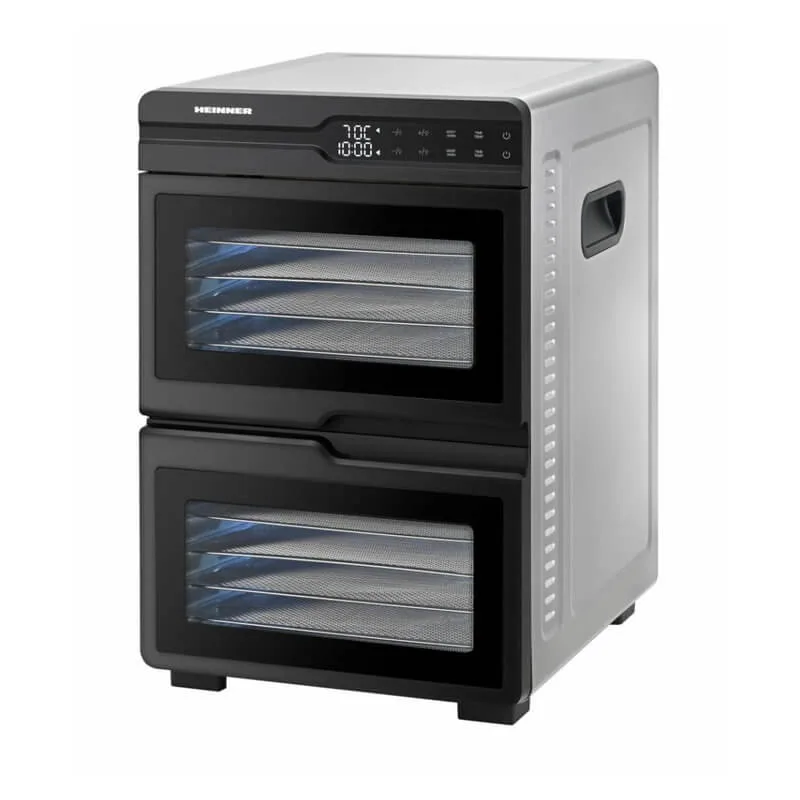 Deshidrator Heinner HFD-KDDB1200BKSS cu display LED si timer 48h