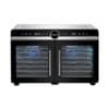 Deshidrator fructe si legume Heinner HFD-KDDB1400BKSS DualDry Elite 1400W cu 16 tavi inox