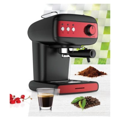 Espressor manual Heinner 850W cu rezervor detașabil 1.2L cu duza de spumare