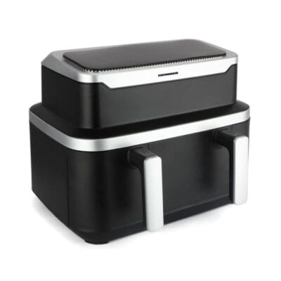 Friteuza Heinner HAF-DDB9BK26 cu doua compartimente