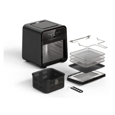 Friteuza Heinner HAF-B12BK2000 cu rotisor si rafturi gatire și accesorii