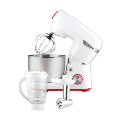 Robot de bucatarie Heinner HPM-1000WH 1000W cu bol inox 5.5L