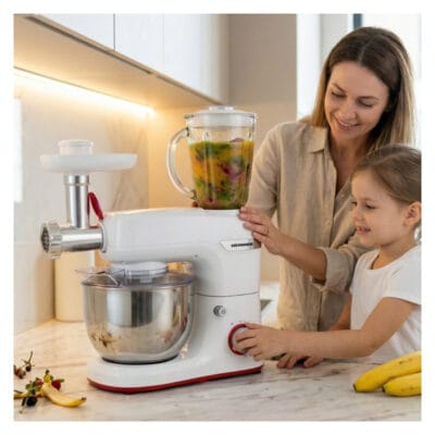 Robot bucatarie Heinner HPM-1000WH cu miscare planetara