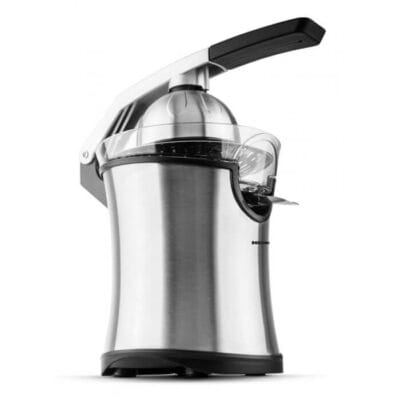 Storcător de citrice Heinner 160W cu piciorușe antialunecare și design modern din inox
