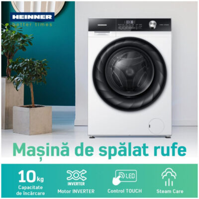Masina de spalat Heinner HWM-H1014IVKA+++ cu motor Inverter