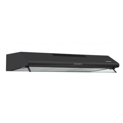 Hotă tradițională Heinner HCH-490-BK neagră 90 cm cu absorbție 304.5 m³/h și 3 viteze