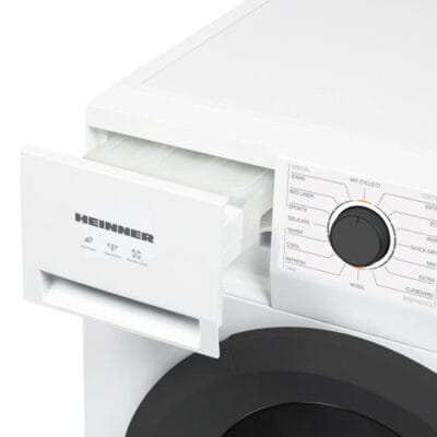 Uscător de rufe cu pompă de căldură Heinner HHPD-M8N13PBKE++, 8 kg, 16 programe, display LED, Alb - imagine 4